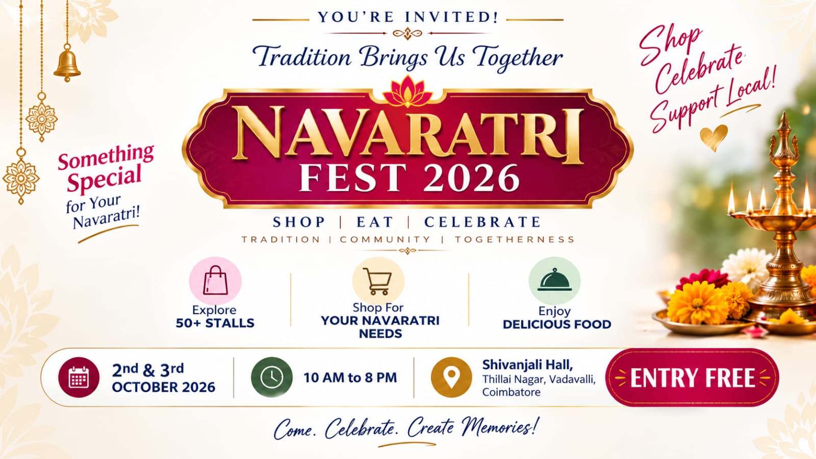 BBB Navarathri Fest - Shivanjali Temple of Fine Arts Hall, Vadavalli, Coimbatore
